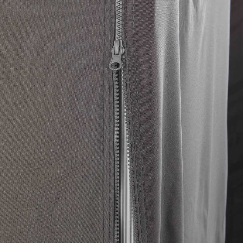 Puerta mural gris con cremallera 3m 480g/m² - M2