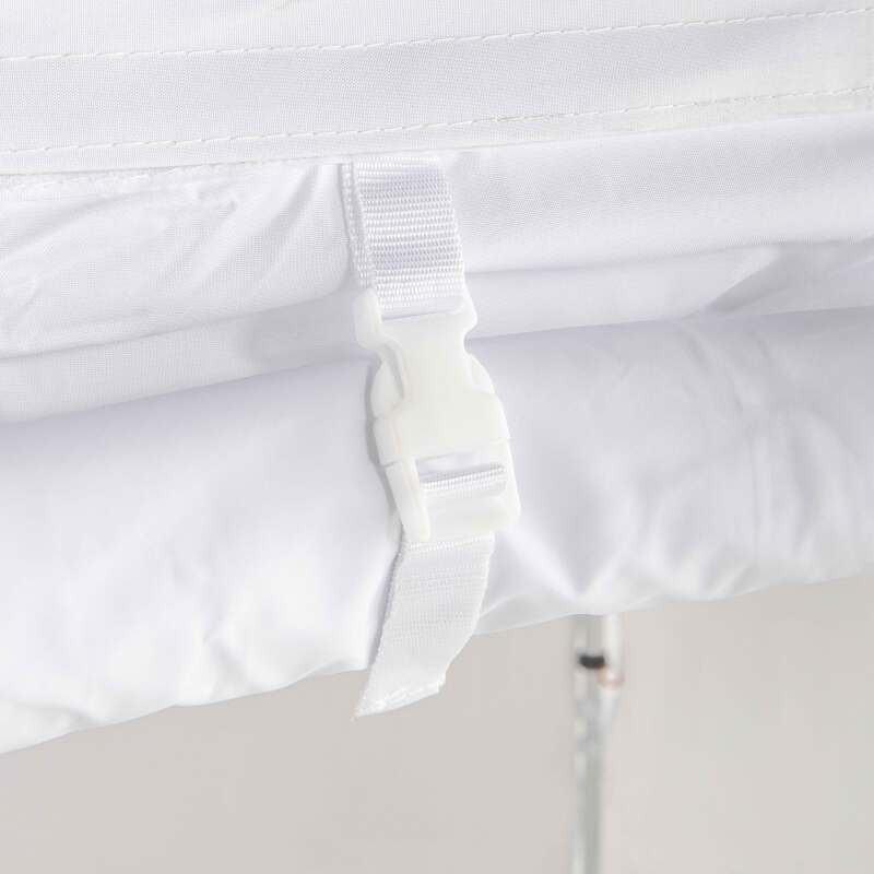 Puerta mural blanca con cremallera 4m 480g/m² - M2