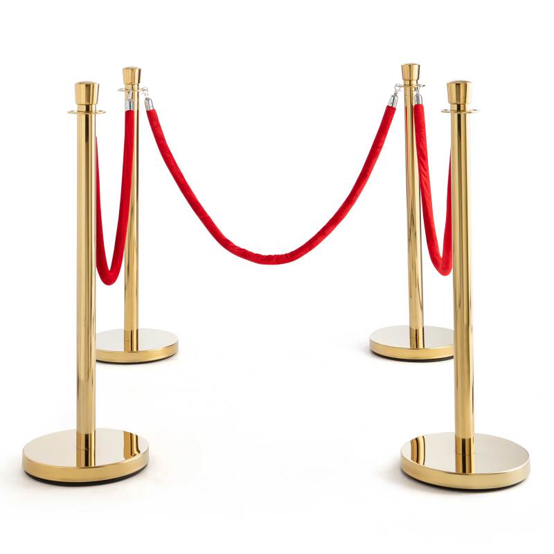 2 postes guía dorados