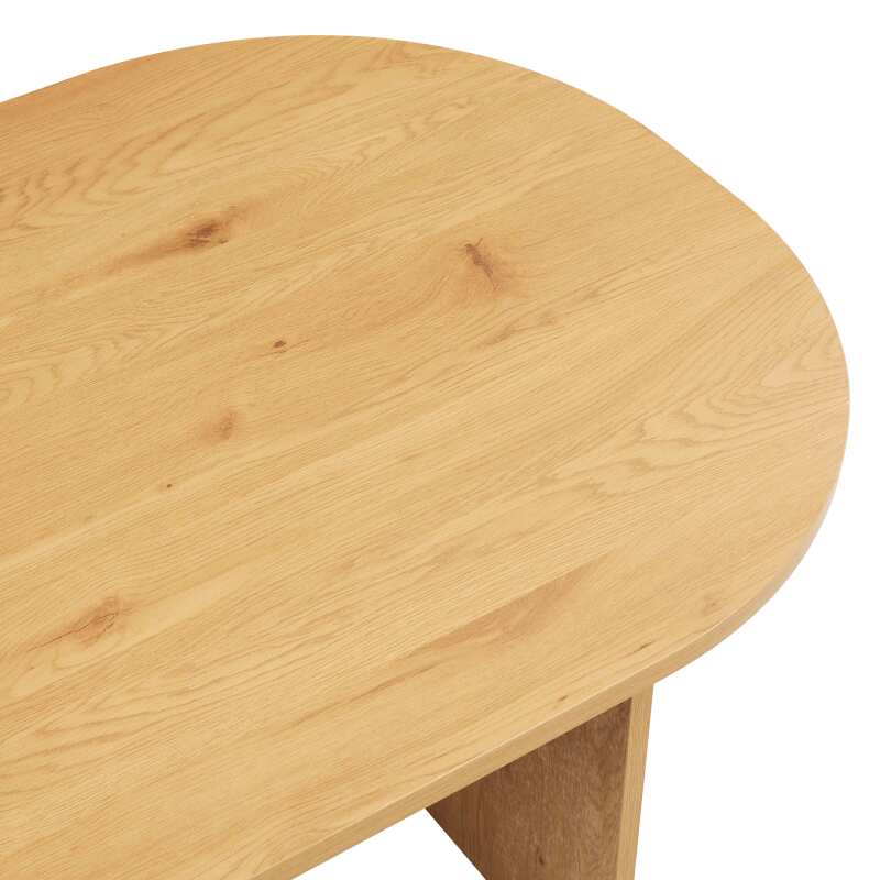 Mesa de comedor con tablero de partículas y tapa de MDF con decoración en melamina FSC® para 8 personas
