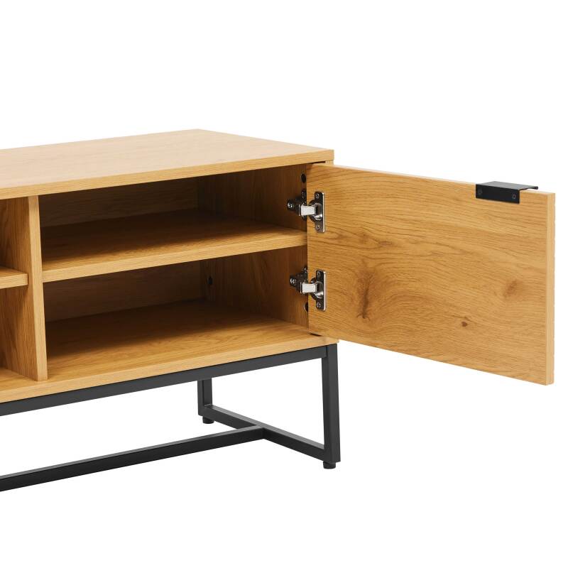 Mueble TV de MDF con decoración en melamina FSC® 150 cm