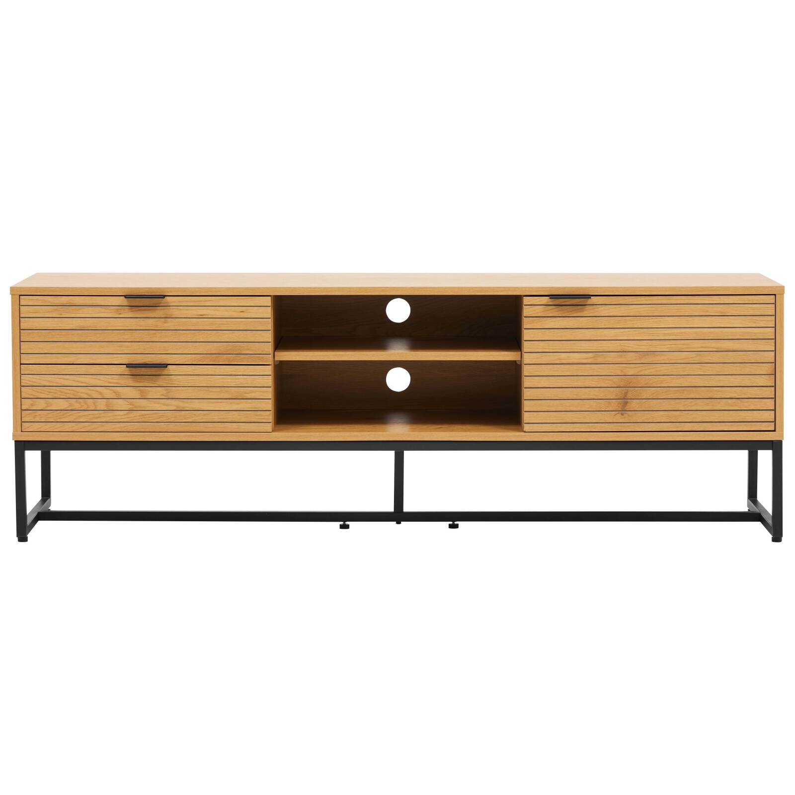 Mueble TV de MDF con decoración en melamina FSC® 150 cm