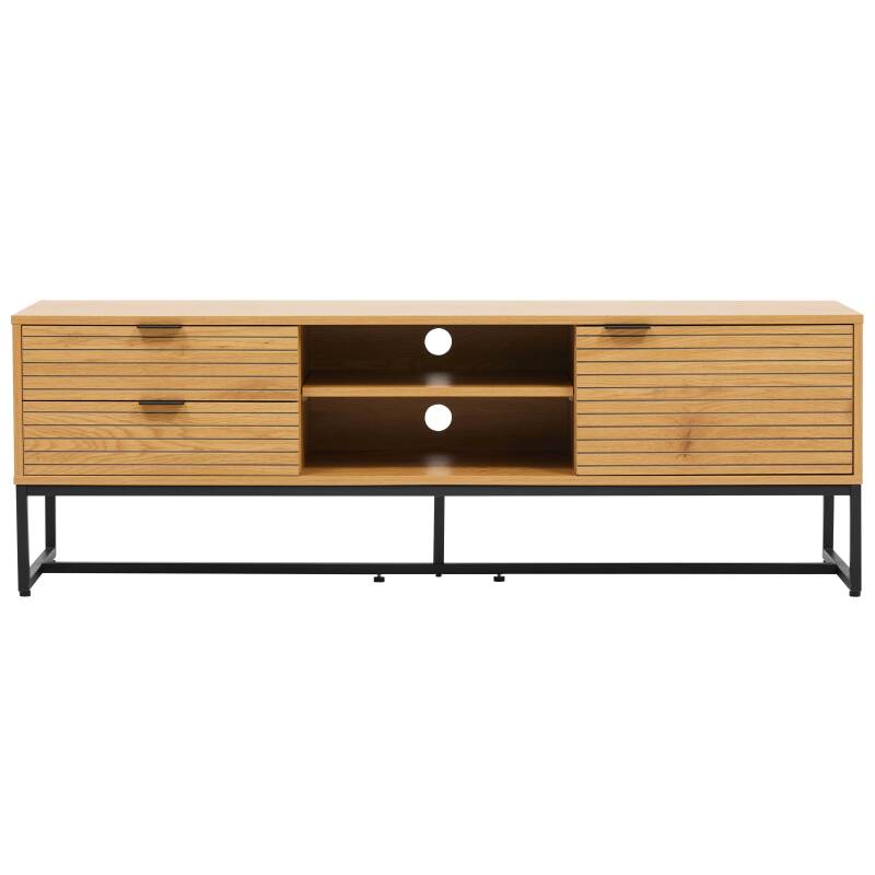 Mueble TV de MDF con decoración en melamina FSC® 150 cm