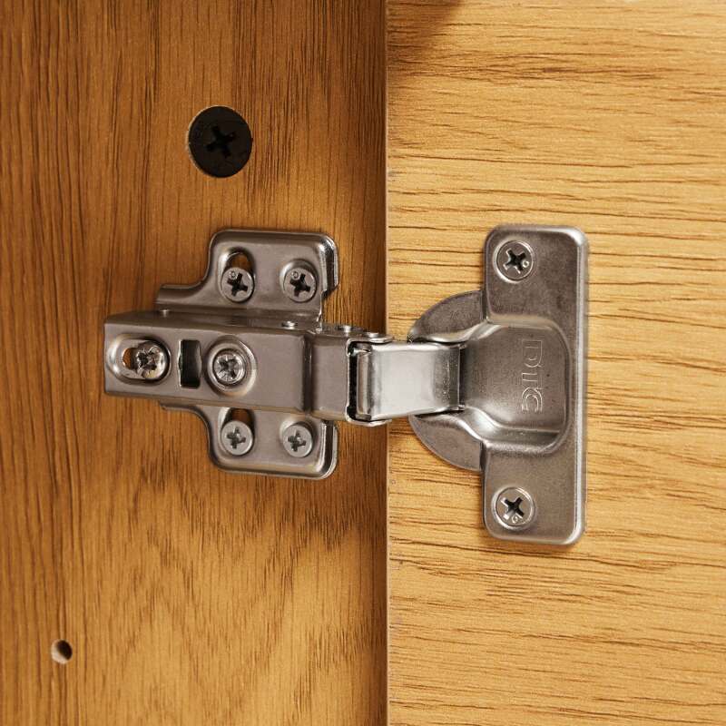 Aparador con 2 puertas y 3 cajones en acero y MDF con decoración en melamina FSC®