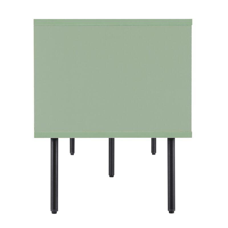 Mueble TV de acero y MDF con decoración en melamina FSC® 150 cm (4/7)