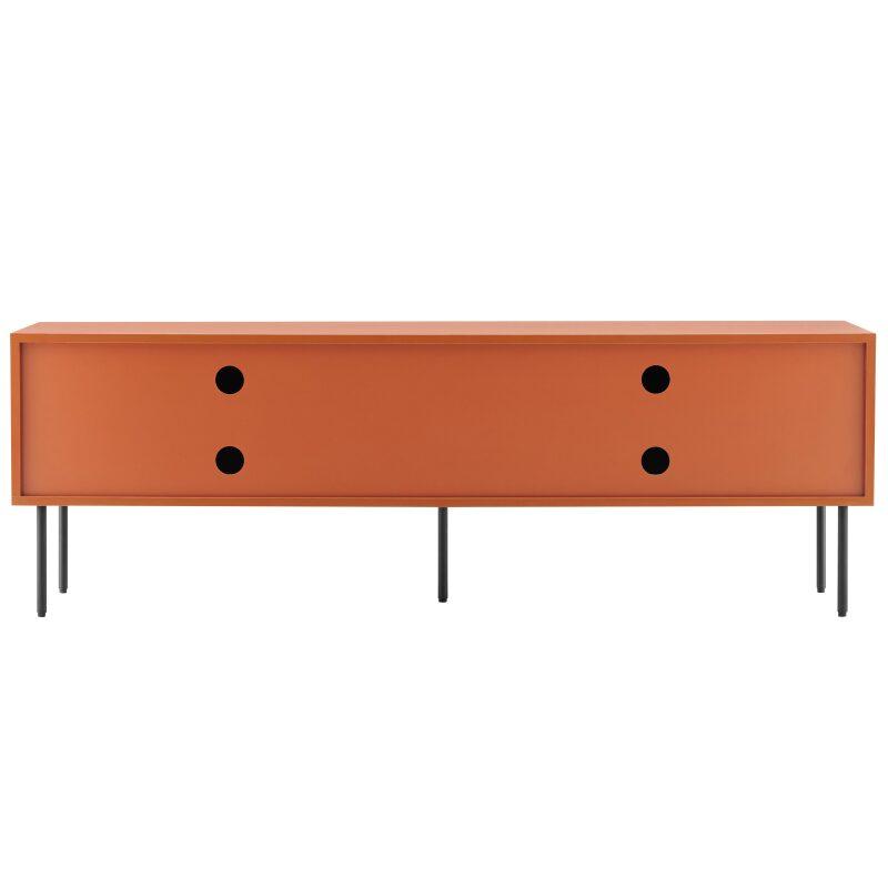 Mueble TV de acero y MDF con decoración en melamina FSC® 150 cm (2/7)