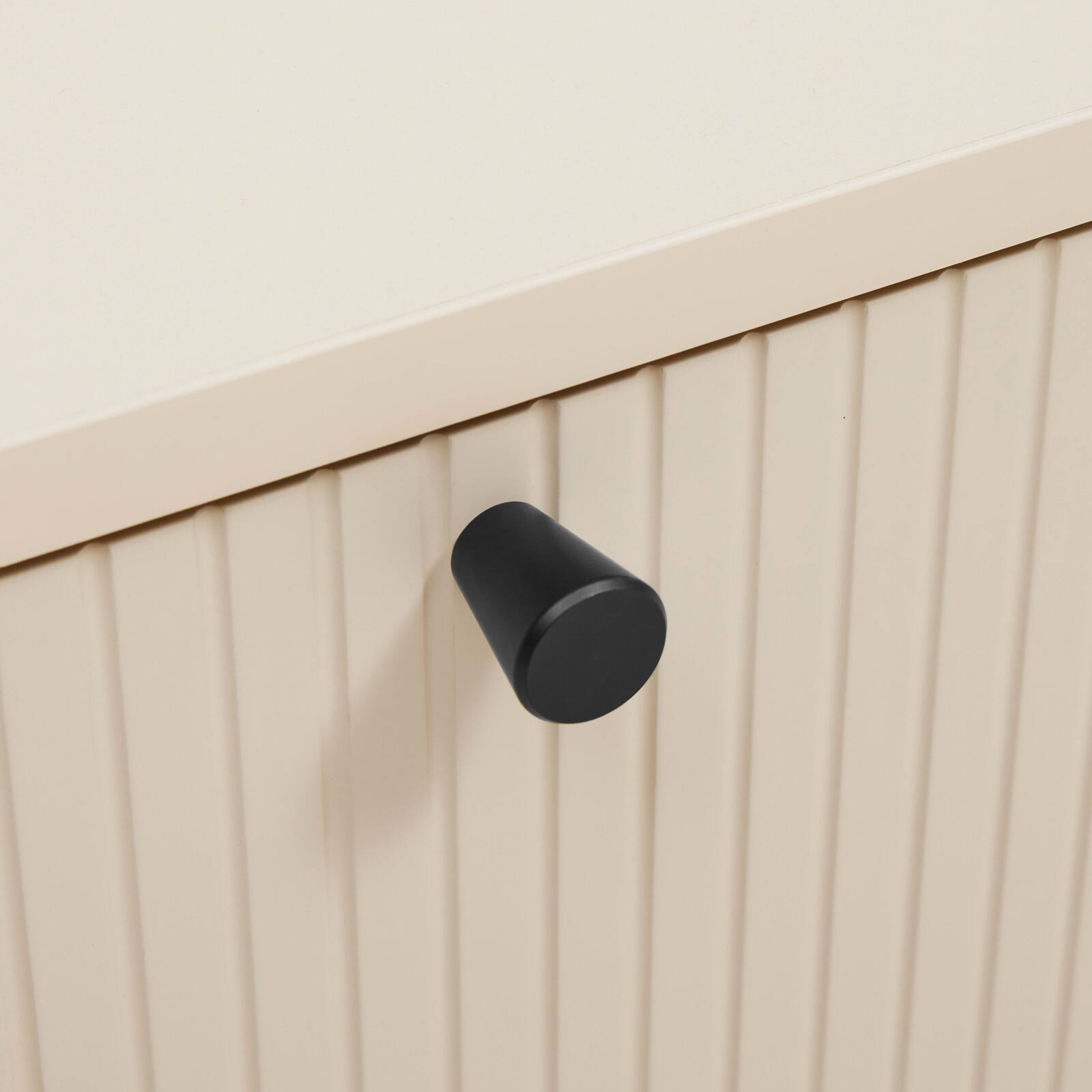 Mueble TV de acero y MDF con decoración en melamina FSC® 150 cm