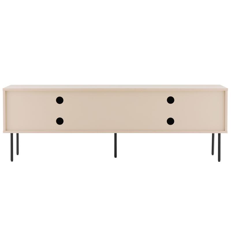 Mueble TV de acero y MDF con decoración en melamina FSC® 150 cm (2/7)