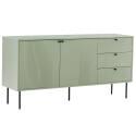 Aparador 2 puertas y 3 cajones en acero y decoración melamina MDF FSC® 150 cm
