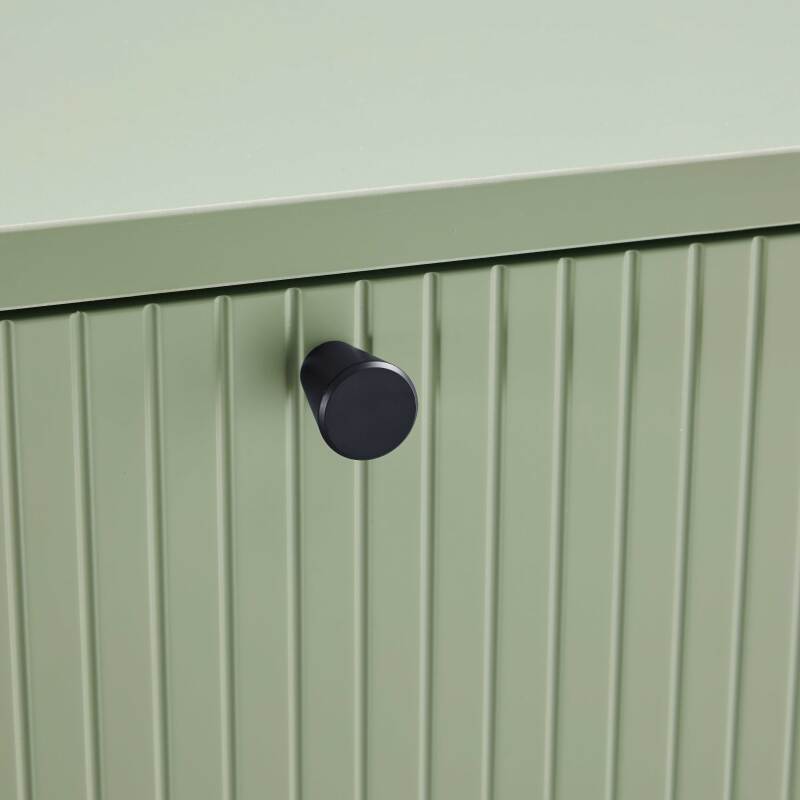 Aparador 2 puertas y 3 cajones en acero y decoración melamina MDF FSC® 150 cm (6/8)