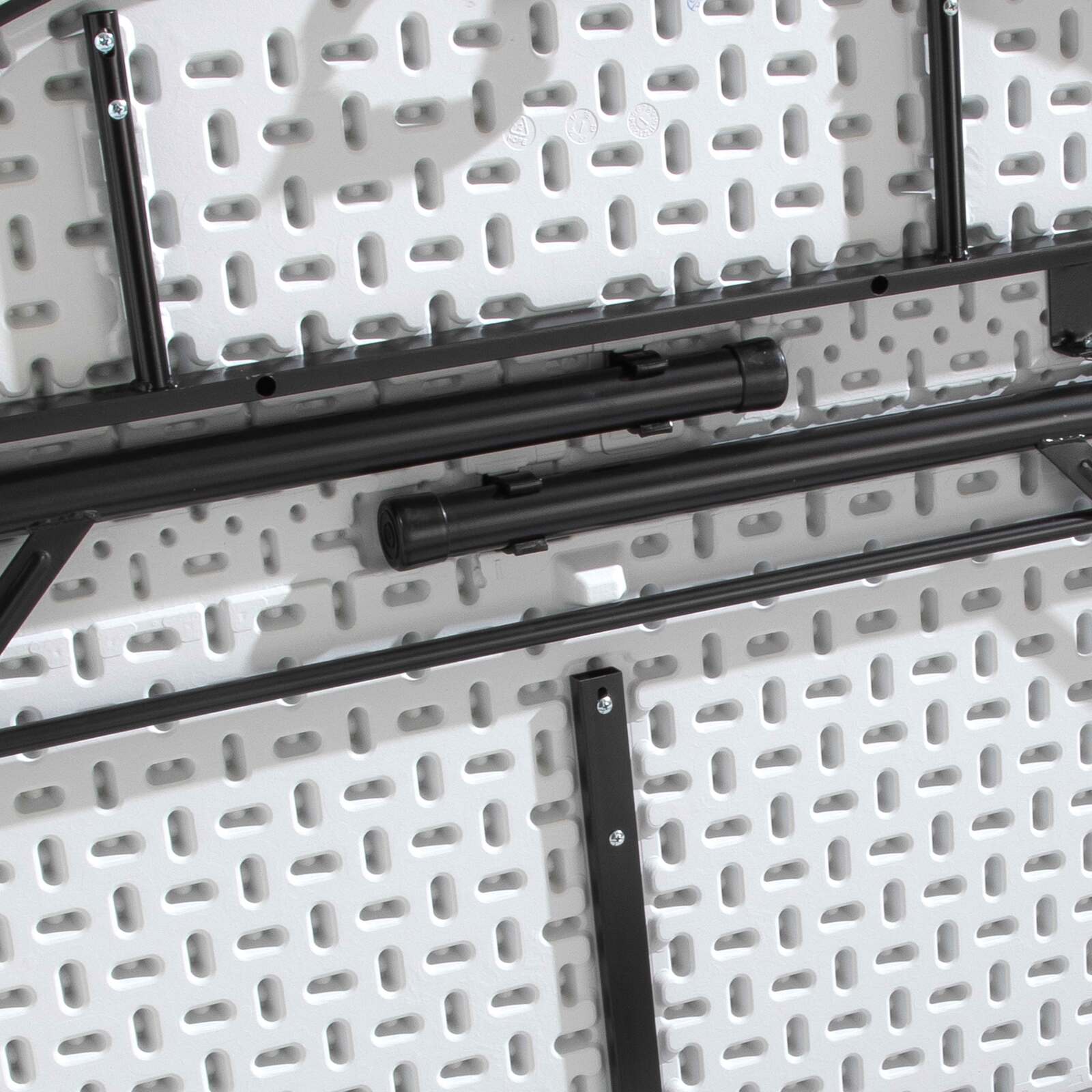 Mesa plegable redonda de una sola pieza HDPE 122 cm - 4 plazas