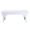 Funda mantel blanco para mesa plegable 180cm doble apertura