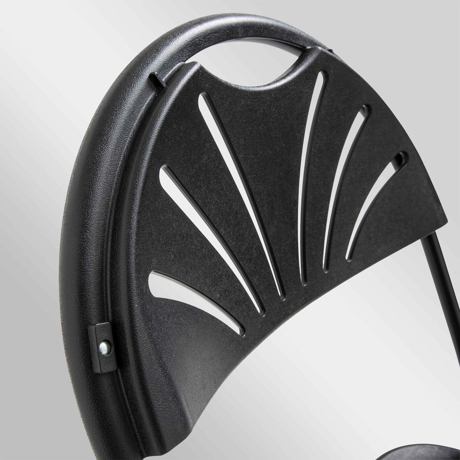 Silla plegable de plástico negro Silla plegable de plástico negro