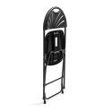 Silla plegable de plástico negro