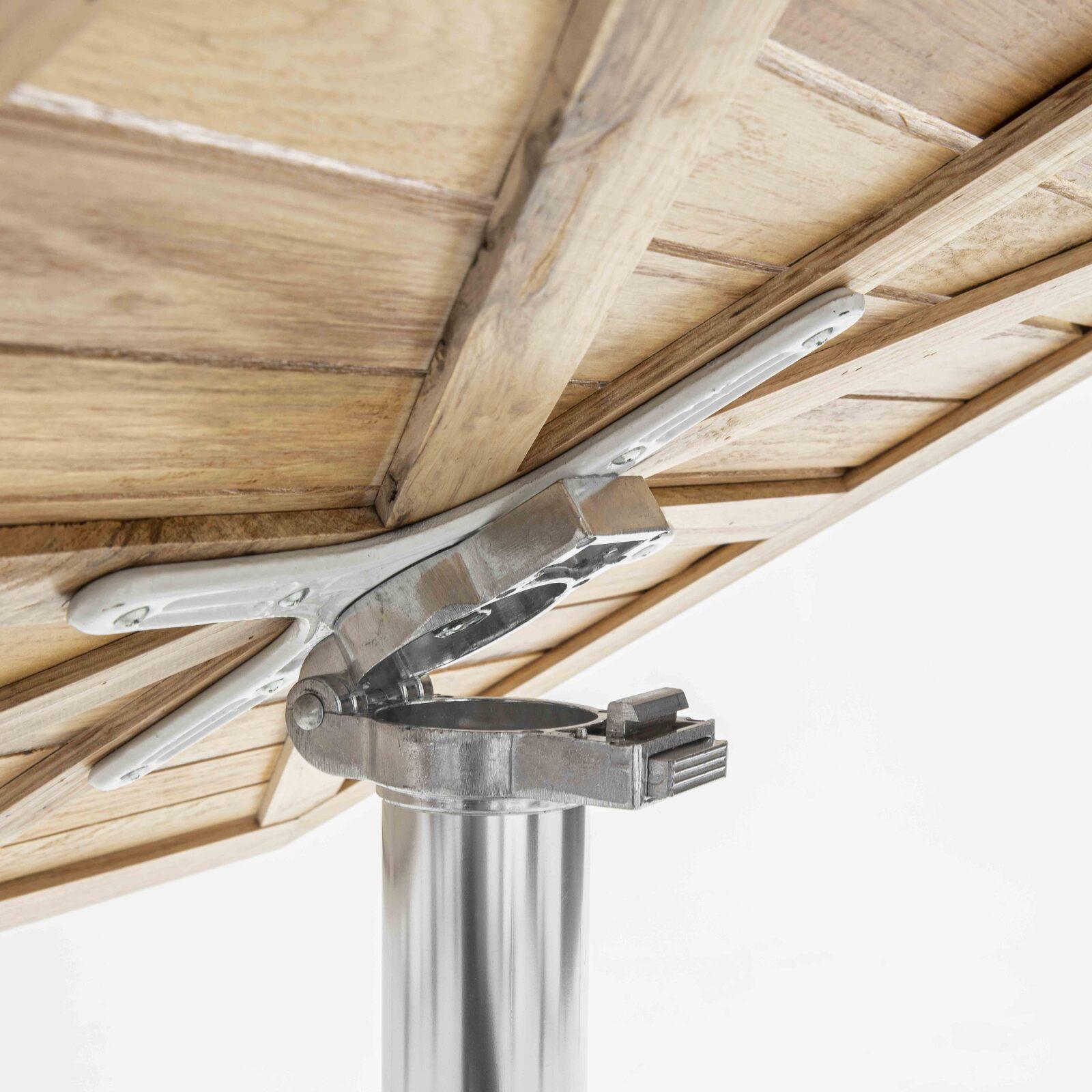 Mesa plegable de aluminio y madera Mesa plegable de aluminio y madera