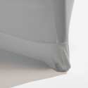 Funda para mesa de pie gris claro 110x80 cm
