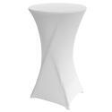 Juego de 5 fundas blancas para mesa de pie 110 x 60 cm