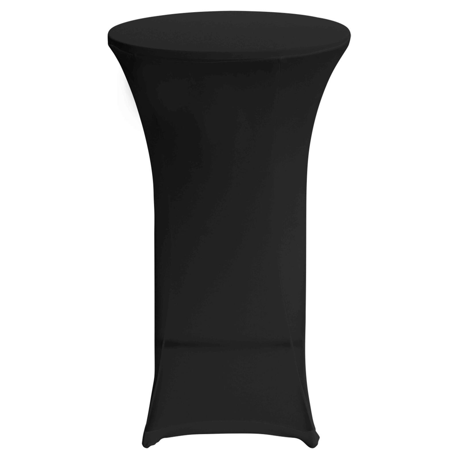 Juego de 5 fundas negras para mesa de pie 110 x 60 cm Juego de 5 fundas negras para mesa de pie 110 x 60 cm