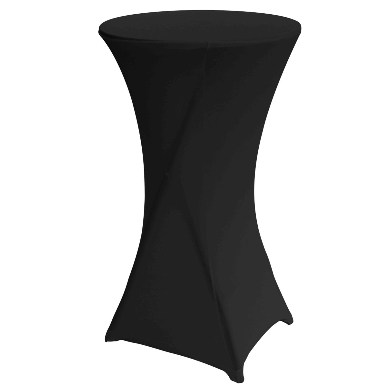 Juego de 5 fundas negras para mesa de pie 110 x 60 cm Juego de 5 fundas negras para mesa de pie 110 x 60 cm