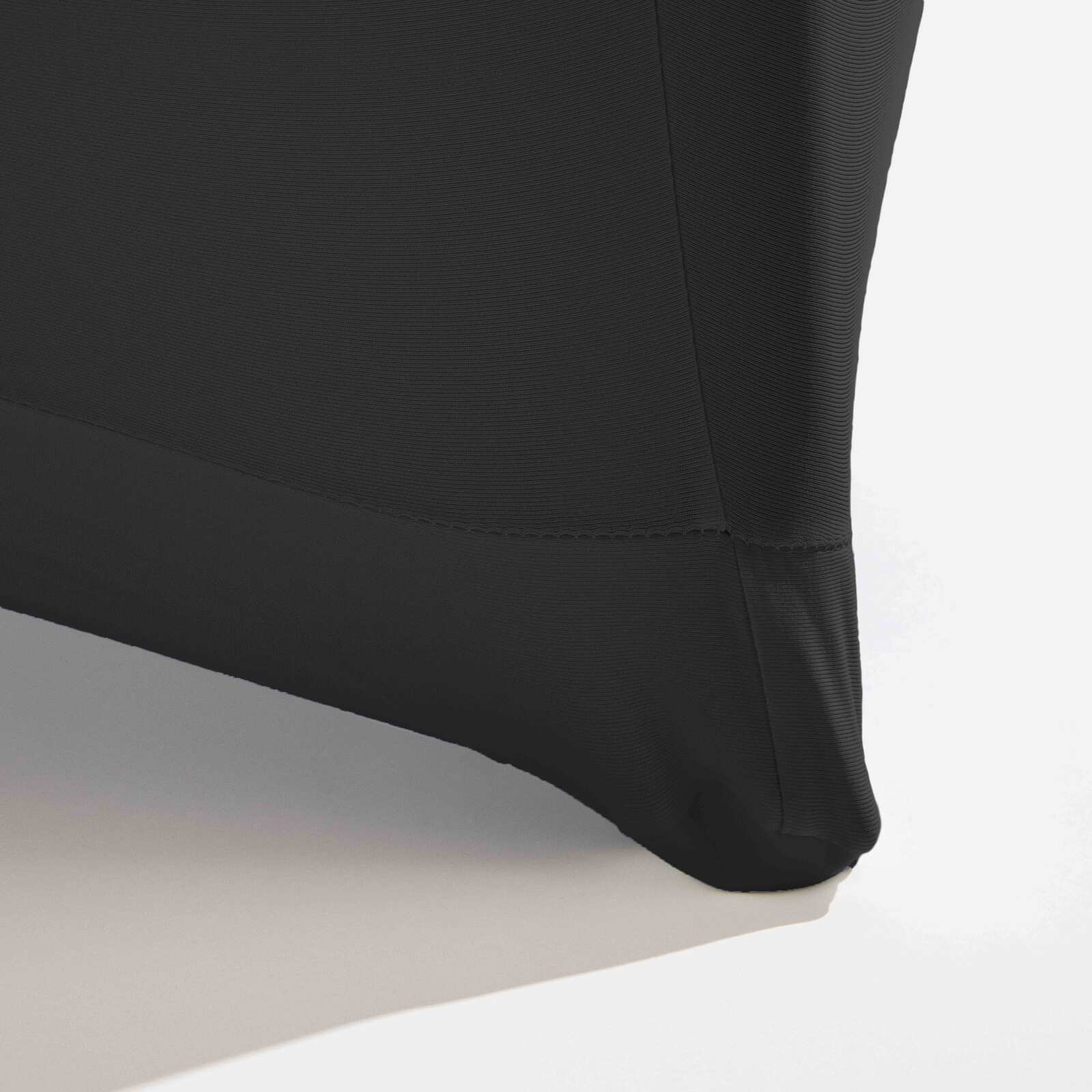 Juego de 5 fundas negras para mesa de pie 110 x 80 cm