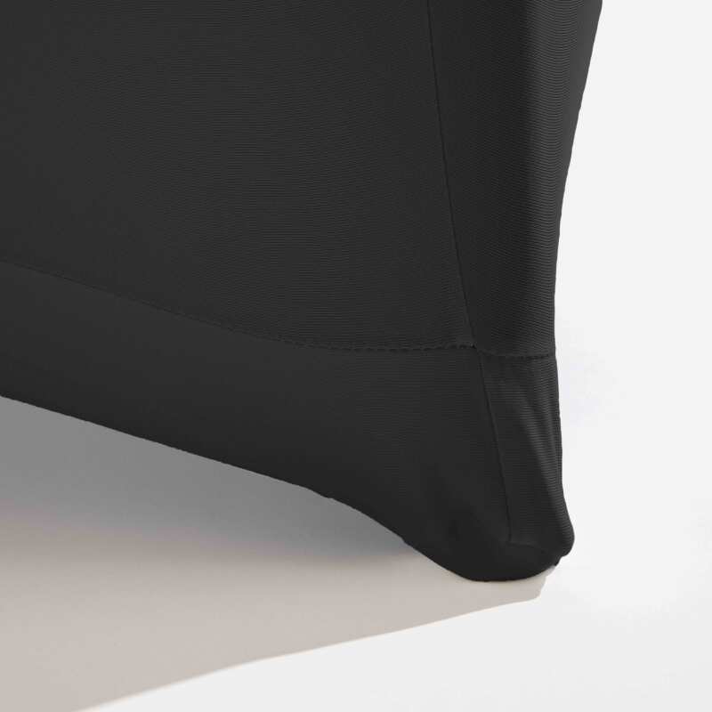 Juego de 5 fundas negras para mesa de pie 110 x 80 cm