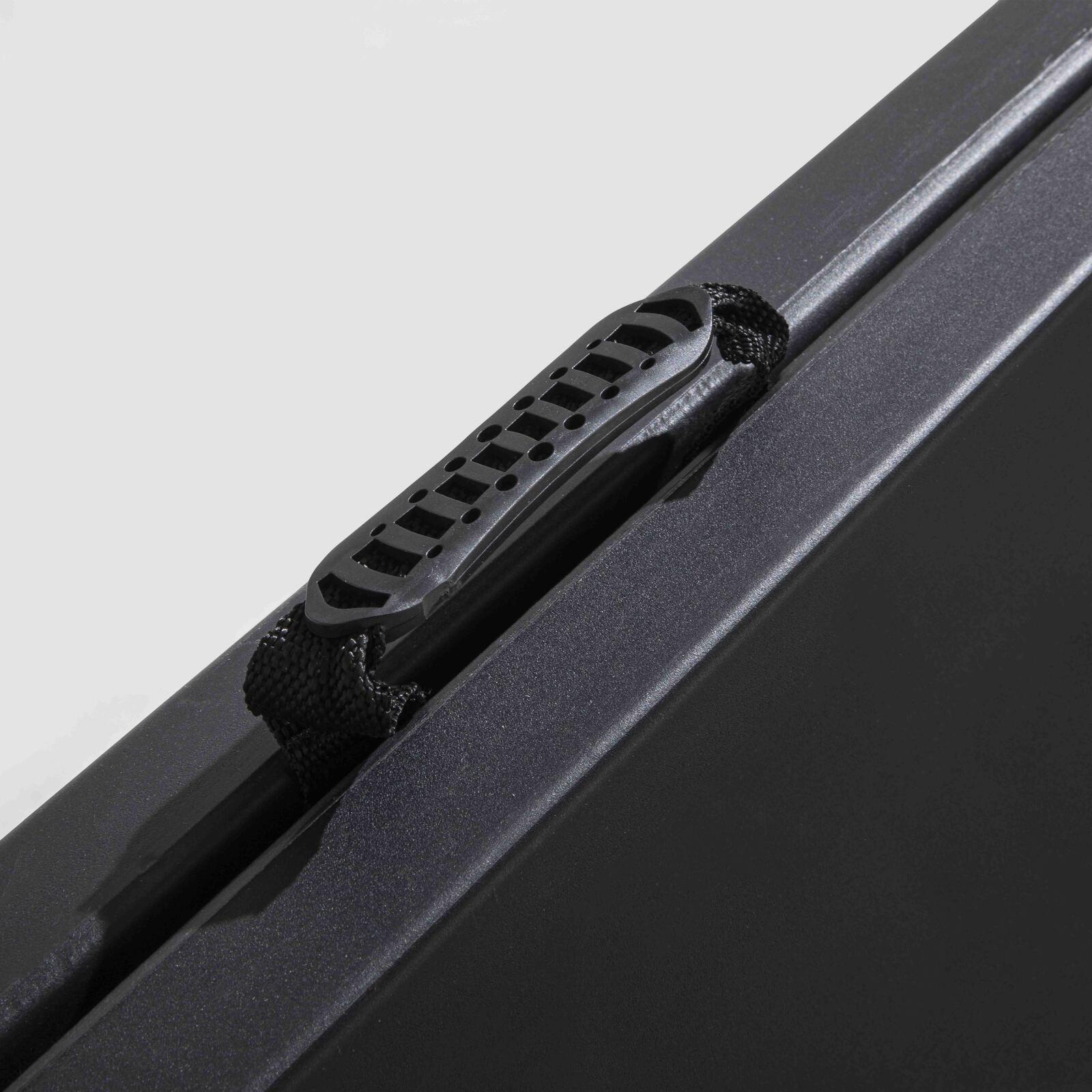 Mesa plegable HDPE negra 180cm - 8 plazas