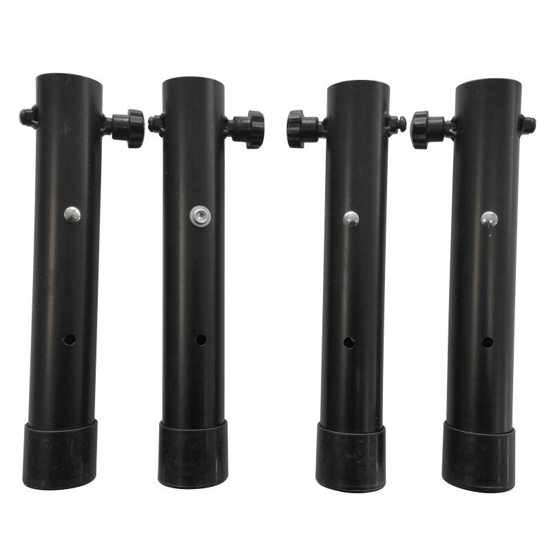 Mesa plegable negra 180 cm con 4 extensiones