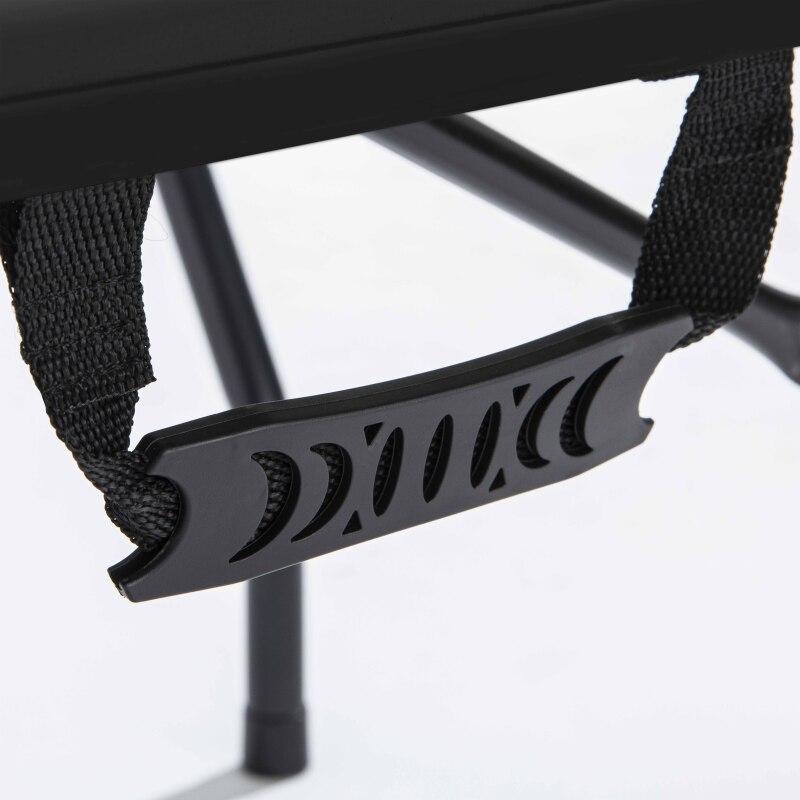 Mesa plegable negra 180 cm con 4 extensiones