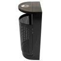 Papelera y cenicero de acero de pared para exterior - 29 L