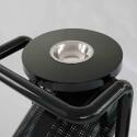 Cubo de basura exterior con patas y cenicero - 30L
