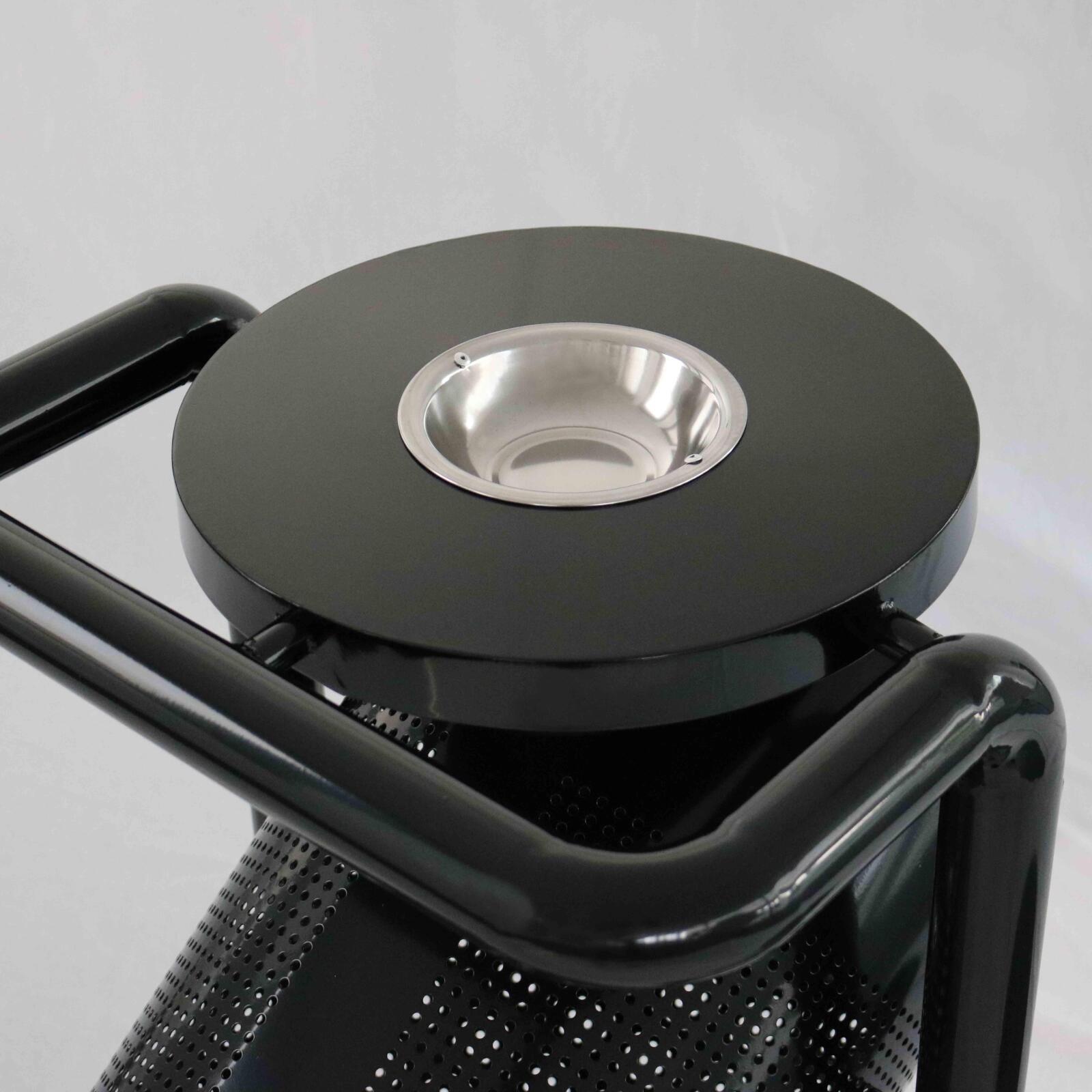 Cubo de basura exterior con patas y cenicero - 30L Cubo de basura exterior con patas y cenicero - 30L