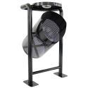 Cubo de basura exterior con patas y cenicero - 30L