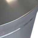 Cubo de basura redondo de acero inoxidable - 240 L