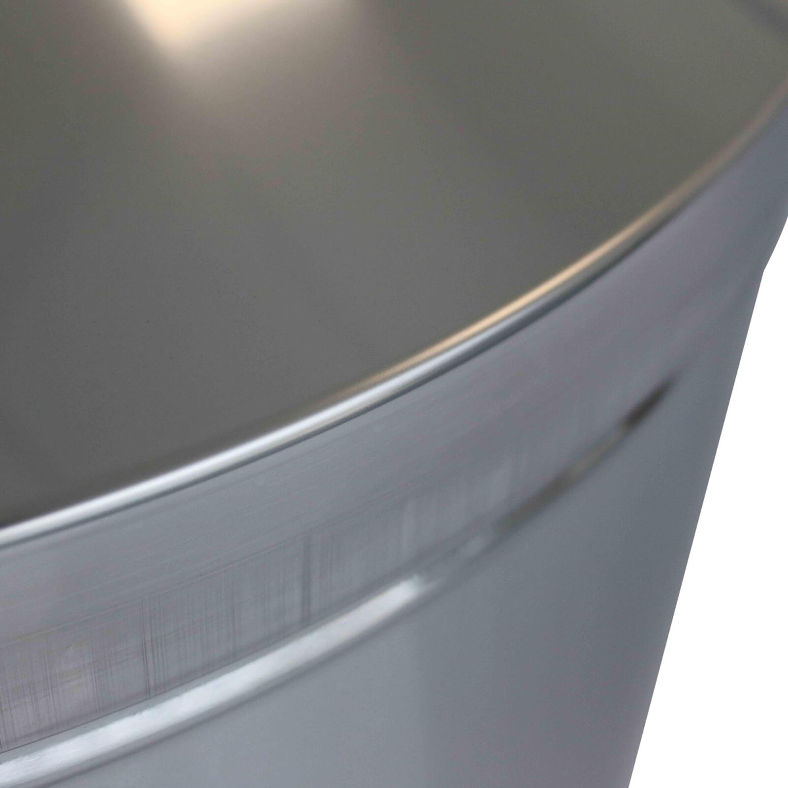 Cubo de basura redondo de acero inoxidable - 240 L