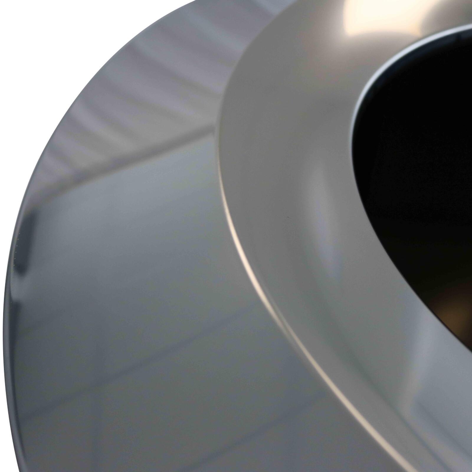 Cubo de basura redondo de acero inoxidable - 240 L