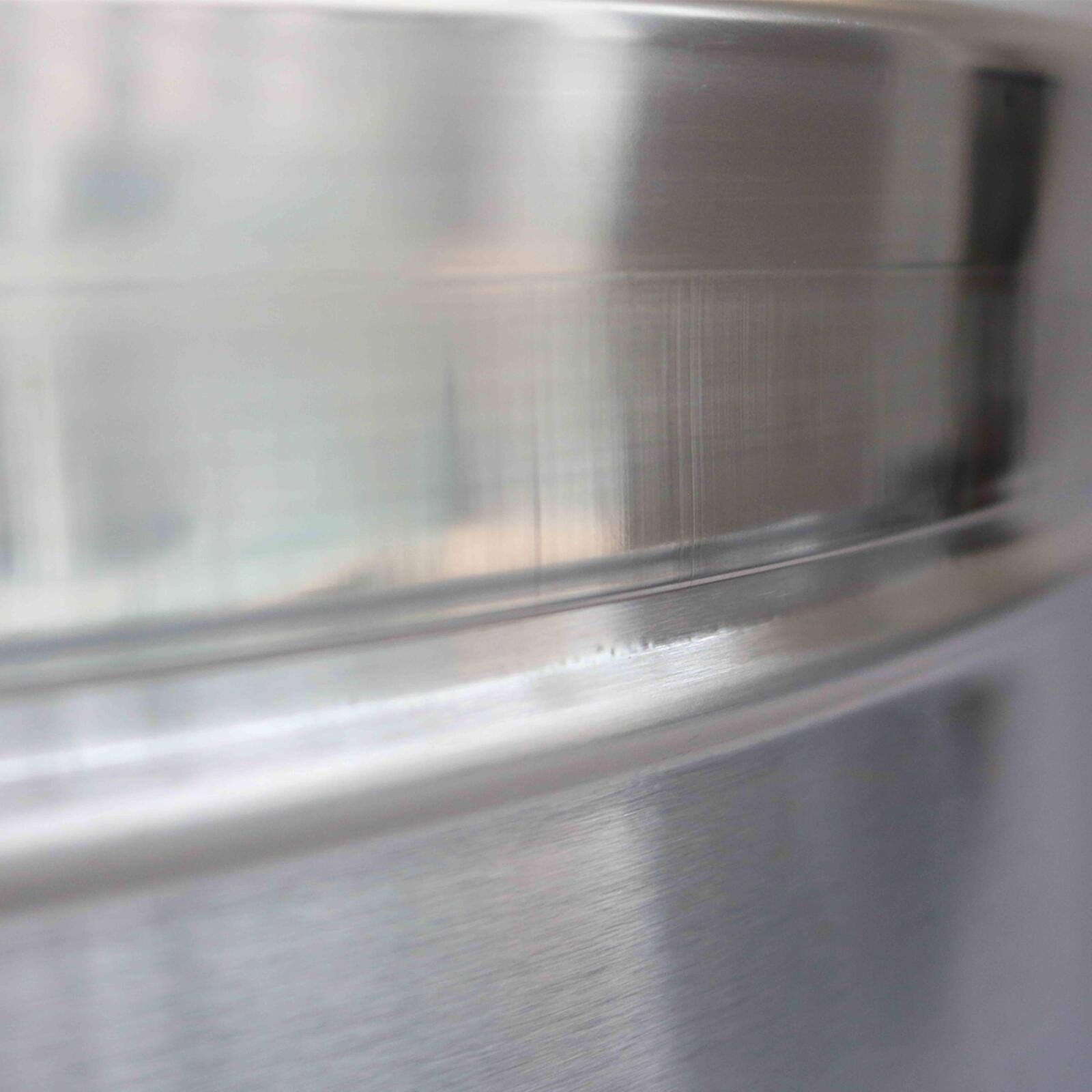 Cubo de basura redondo de acero inoxidable - 240 L Cubo de basura redondo de acero inoxidable - 240 L