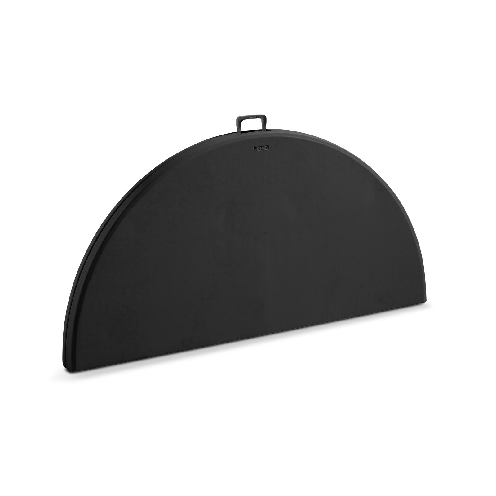 Mesa plegable redonda 150 cm en HDPE negro - 8 plazas Mesa plegable redonda 150 cm en HDPE negro - 8 plazas