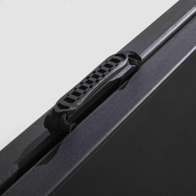 Mesa plegable HDPE negra 180 cm - 8 plazas