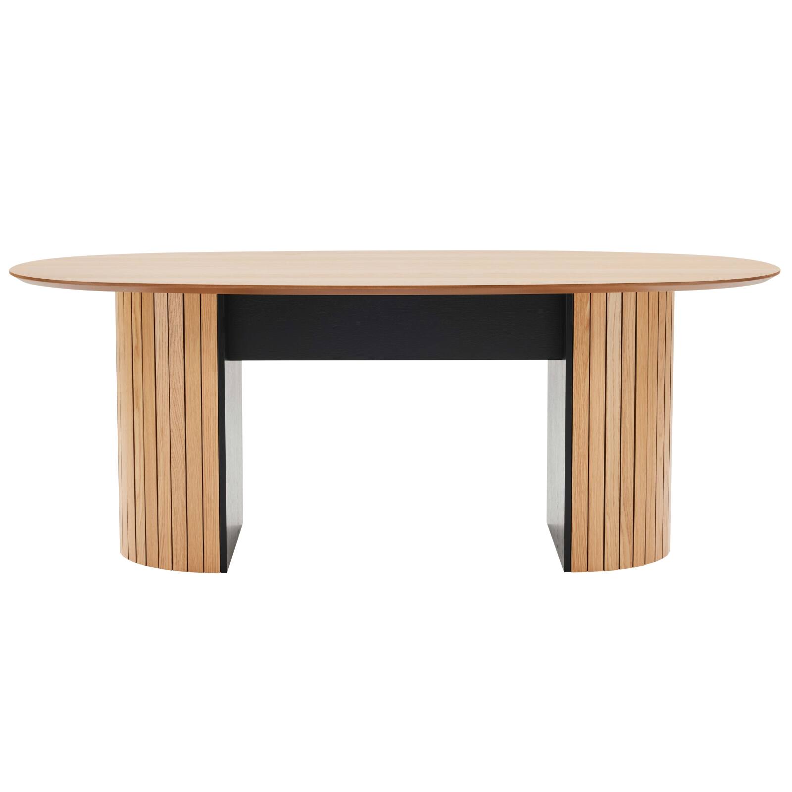 Mesa de comedor con tapa de MDF chapado en roble FSC® para 10 personas