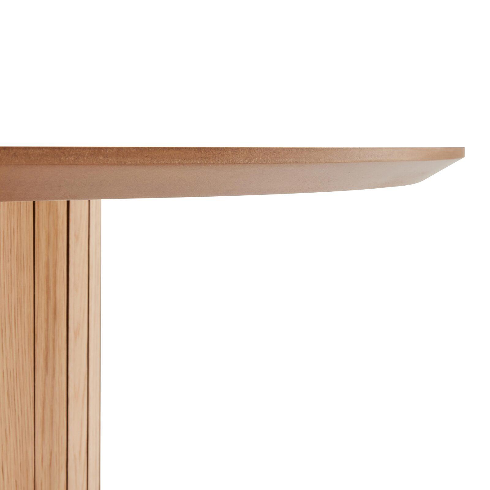 Mesa de comedor con tapa de MDF chapado en roble FSC® para 10 personas