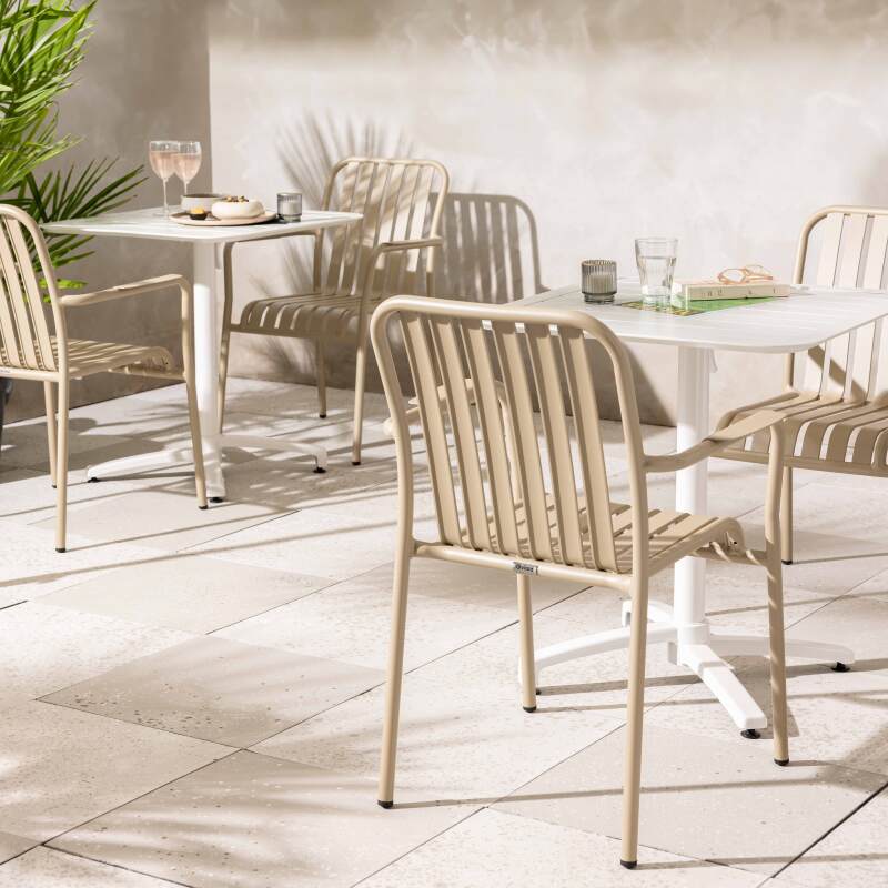 Silla de jardín de aluminio con reposabrazos (3/7)