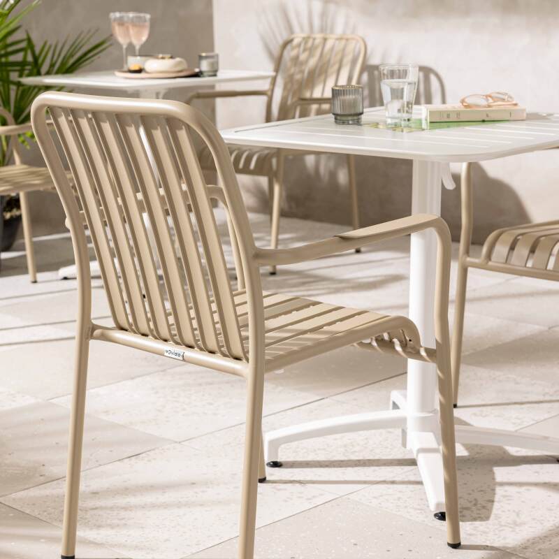 Silla de jardín de aluminio con reposabrazos (2/7)