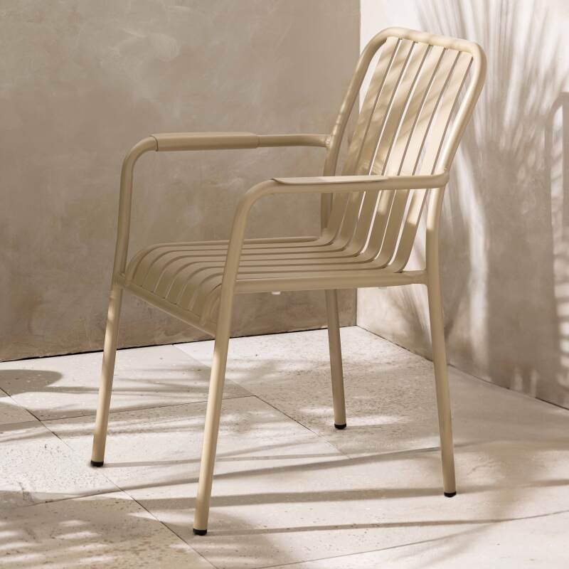 Silla de jardín de aluminio con reposabrazos - Lifestyle