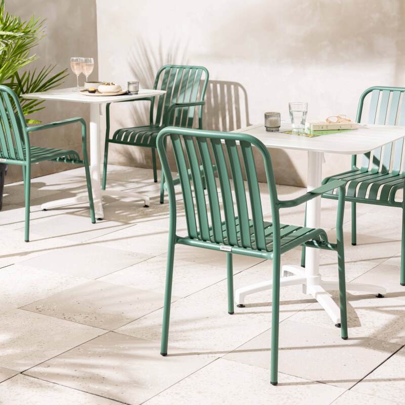 Silla de jardín de aluminio con reposabrazos (3/7)