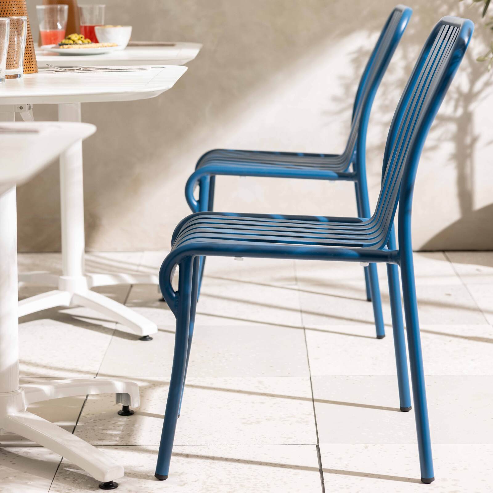 Silla de jardín de diseño de aluminio