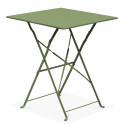 Mesa de jardín bistró cuadrada 60 x 60 cm plegable