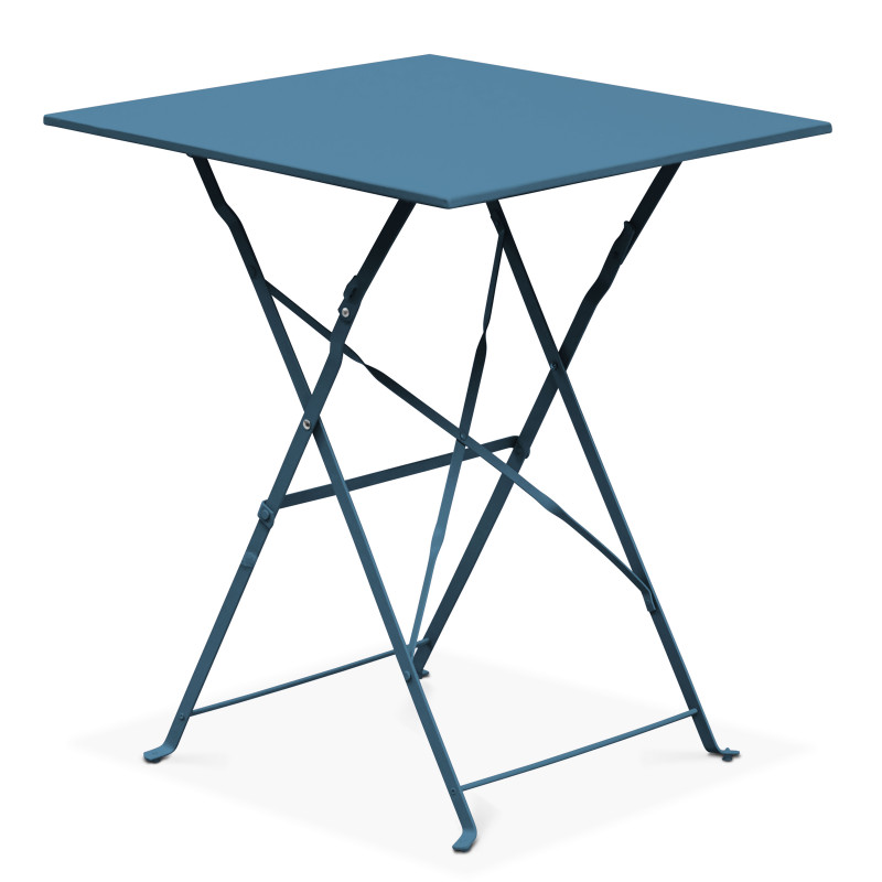 Mesa de jardín bistró cuadrada 60 x 60 cm plegable