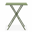 Mesa de jardín bistró cuadrada 60 x 60 cm plegable