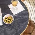 Mesa de terraza ⌀60 cm reclinable laminada y 2 sillas estilo bistró en ratán sintético