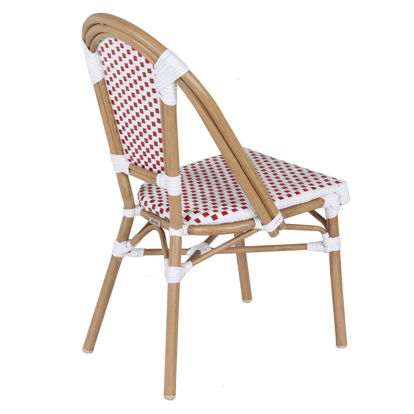 Mesa de terraza ⌀60 cm reclinable laminada y 2 sillas estilo bistró parisino